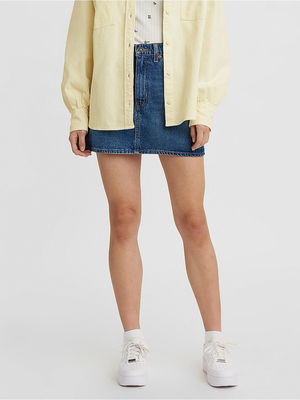 Levi’s Premium 70s High Micro Mini Denim Jean Skirt — 27